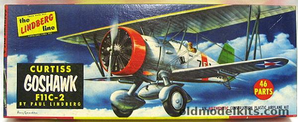 Lindberg 1/48 Curtiss F11C-2 Goshawk (F11C2), 535-79 plastic model kit